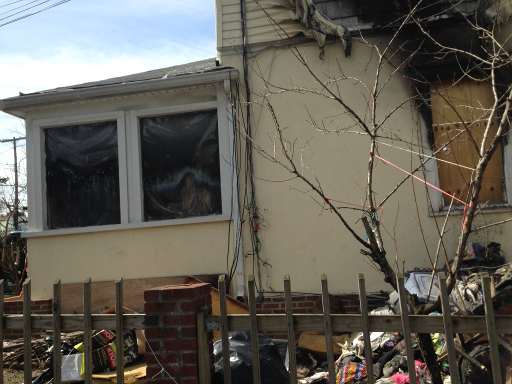 Fire Damage to a house in Nassau County